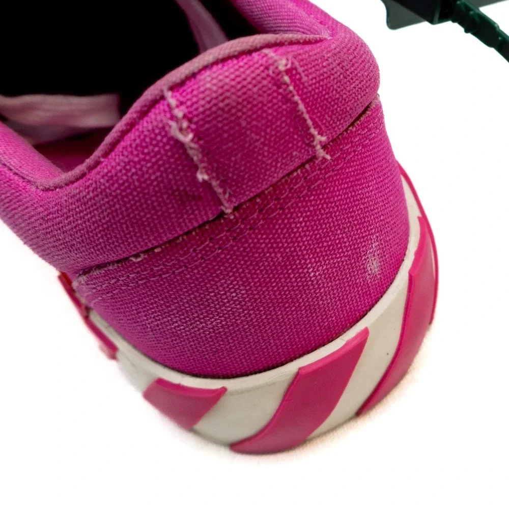 Off-White Womens Vulcanized Low Top Sneakers Pink/White‎ – US 8  – Virgil Abloh